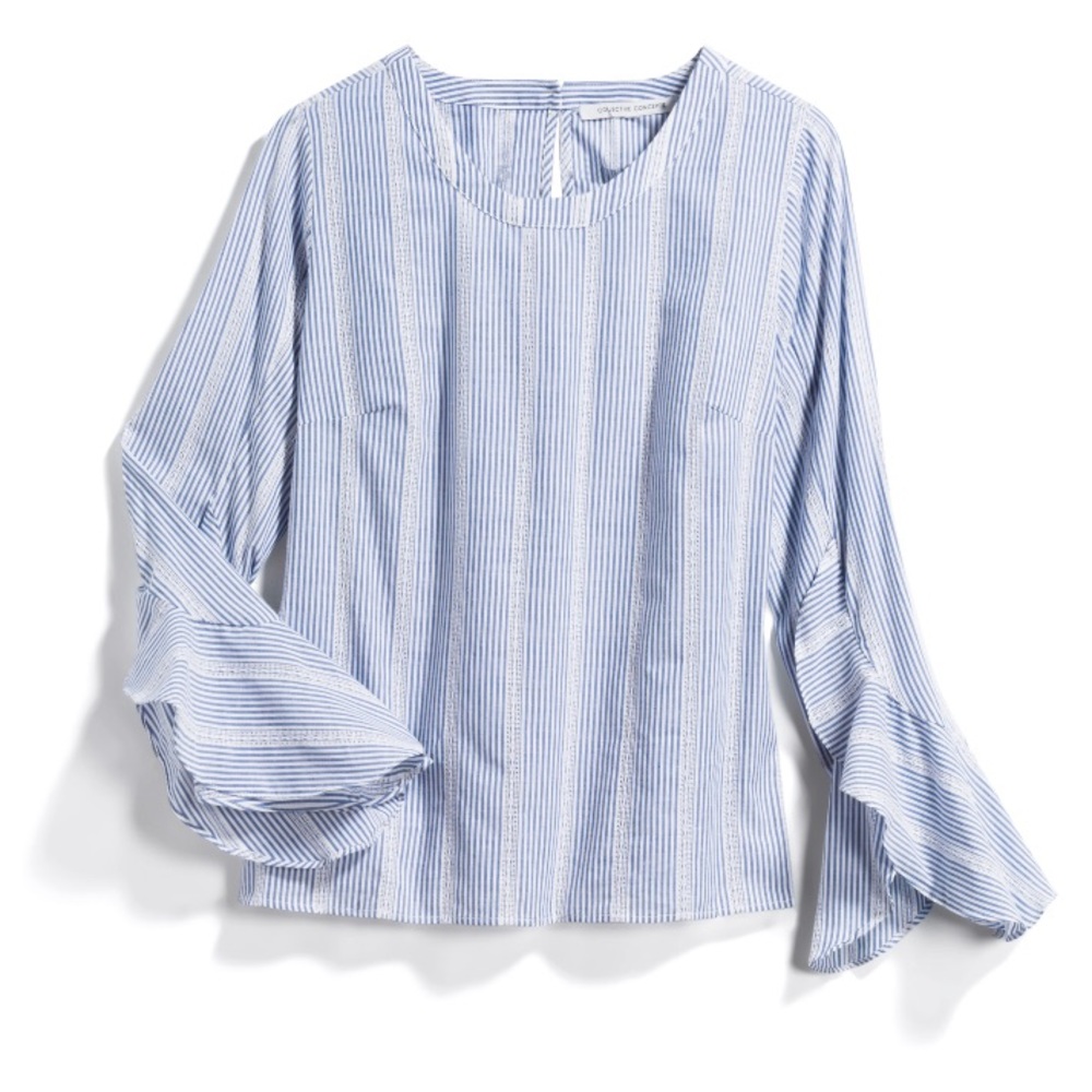 NWOT — Collective Concepts Binky Ruffle Sleeve Top